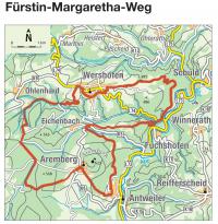Streckenverlauf Fürstin-Margaretha-Weg