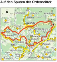 Wanderroute Auf den Spuren der Ordensritter